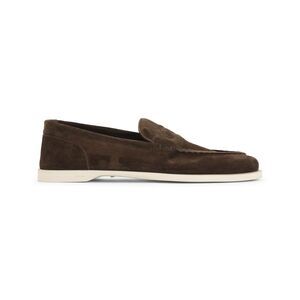 John Lobb Pace Suede Oval Flexi Loafers Men